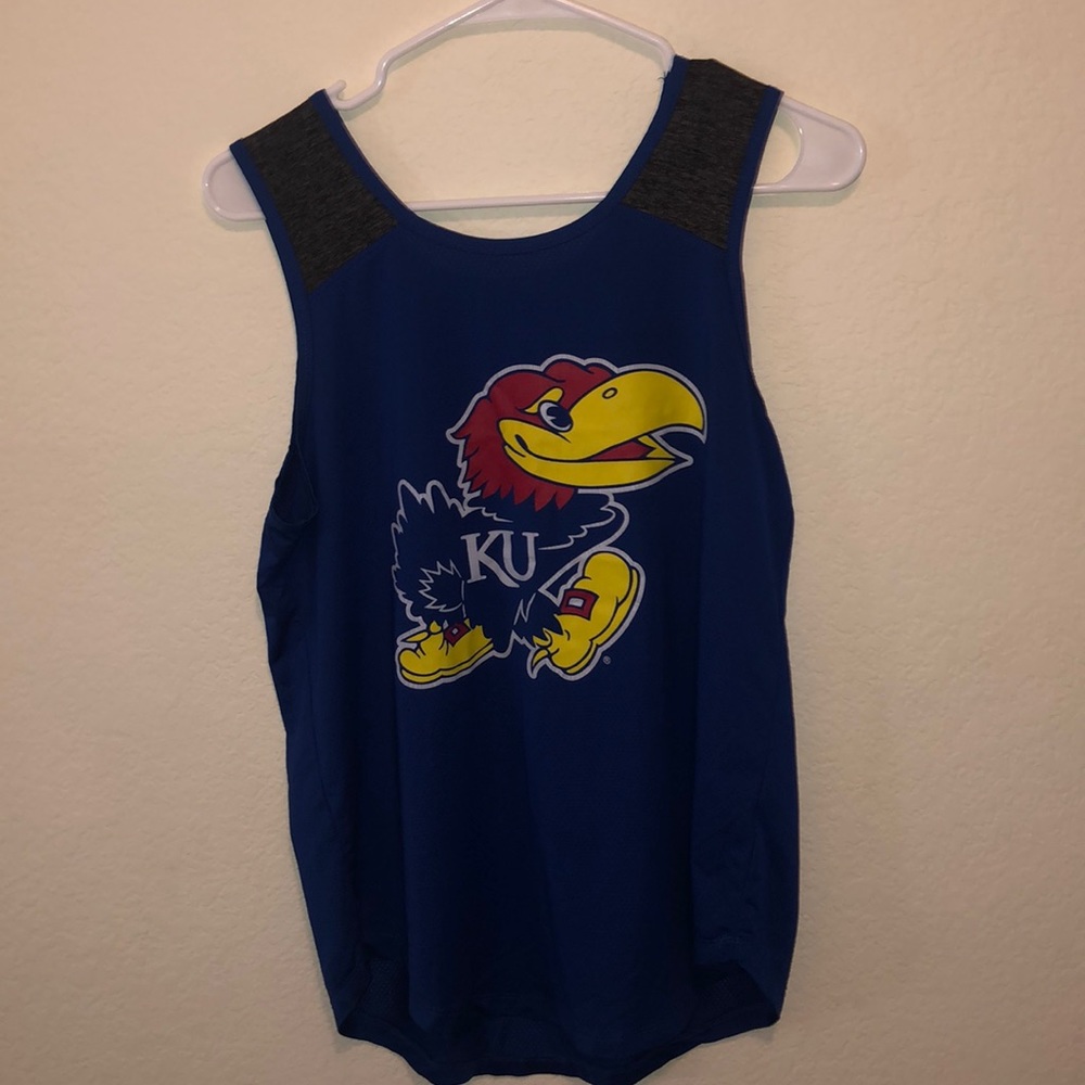 Blue KU Jayhawks tank